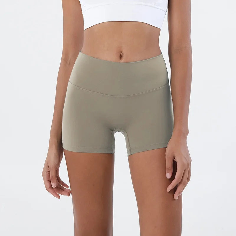 Hip-Lifting High-Waisted Yoga & Running Shorts