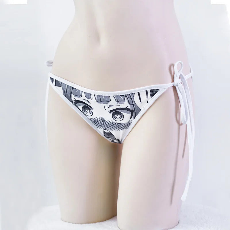 Women's Anime Side-Tie Panties | Breathable, Adjustable Low-Rise