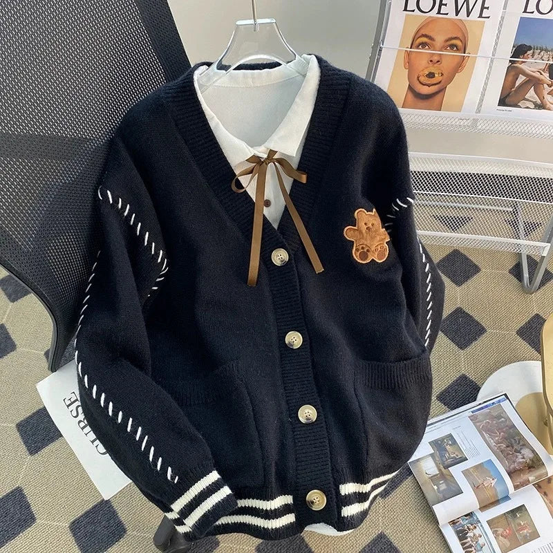 Sweater Woman Clothes	 Knitwear Women's Sweater Winter Sweater Keep Warm Preppy Style Round-Neck Sweater Soft and Warm Sweater