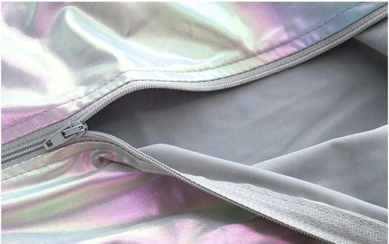 Anime Laser Reflective Bodysuit - High Collar Cosplay Swimsuit