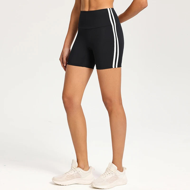 Gym Yoga Fitness Pants Shorts Tight Hip Lifting Belly Jogging Women's Three-quarter Pants Quick-drying Sports Cycling Pants