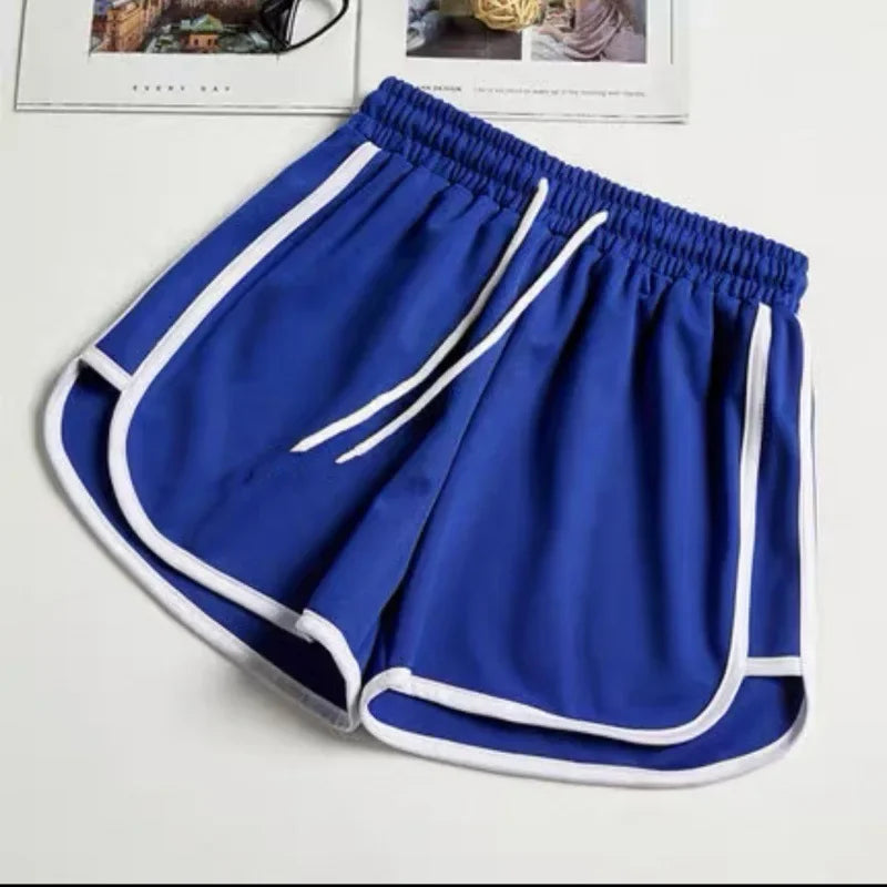 Plus Size Casual Shorts Elastic Waist Sports