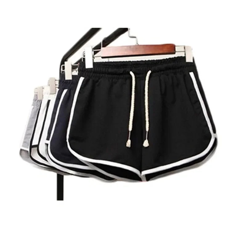 Plus Size Casual Shorts Elastic Waist Sports