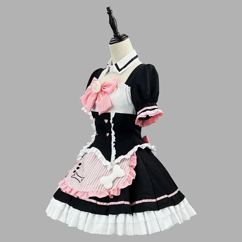 Anime Lolita Cat Maid Cosplay Dress - Ruffle Neko Outfit S-5XL
