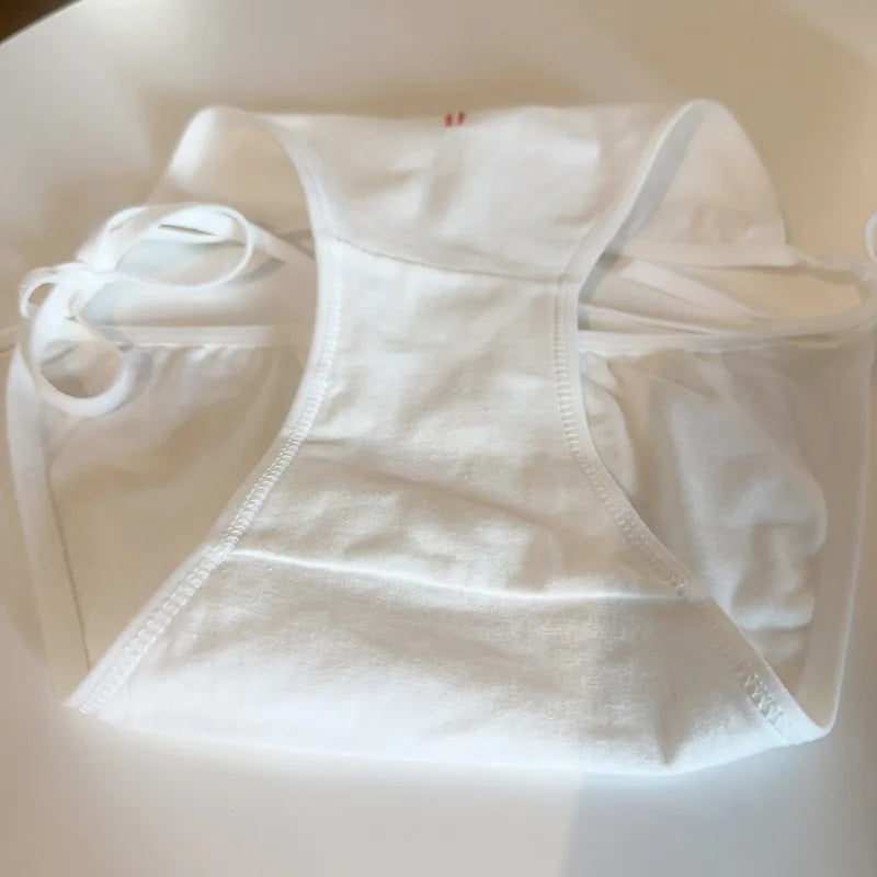 Cosplay Nurse Lolita Low-Rise Cotton Thong Panties