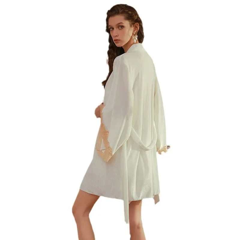 Sexy Backless Asymmetrical Nightgown | Butterfly Tie Sleep Dress
