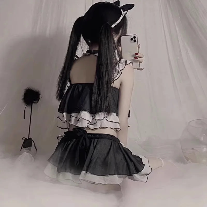 Kawaii Cat Girl Maid Lingerie Set | Sexy Cosplay Uniform