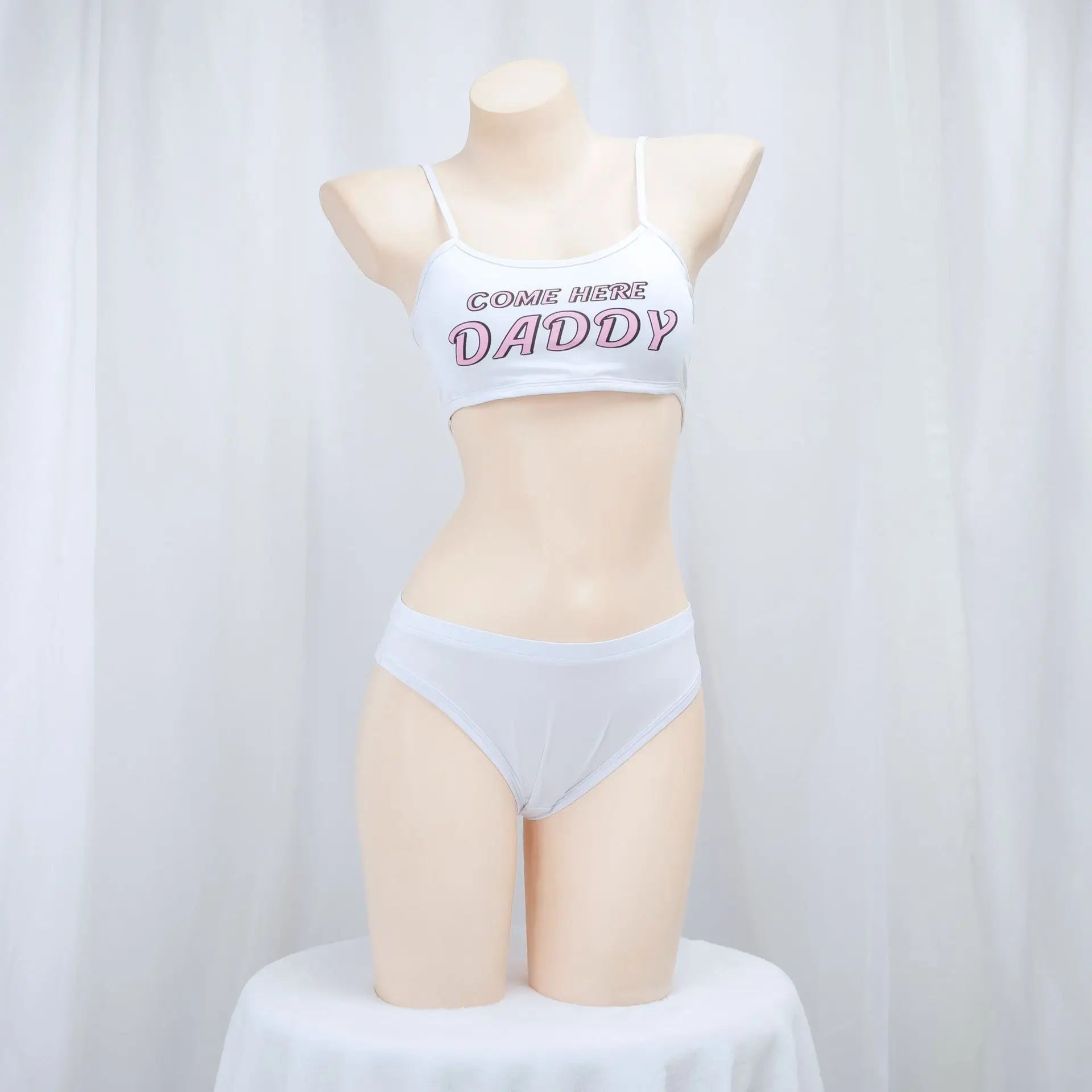 2D Anime Maid Cosplay Lingerie Set | Sexy Tube Top & Skirt