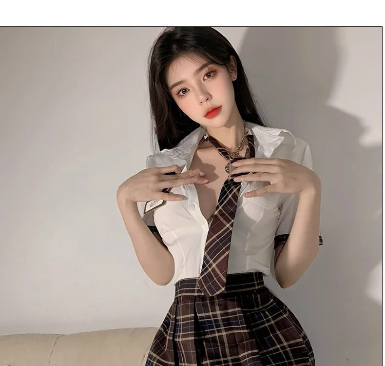 JK Japanese Campus Style Babydoll Lingerie & Cosplay Set