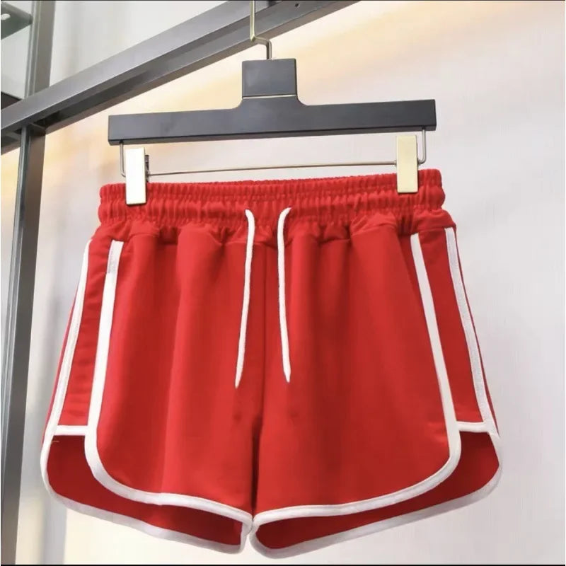 Plus Size Casual Shorts Elastic Waist Sports