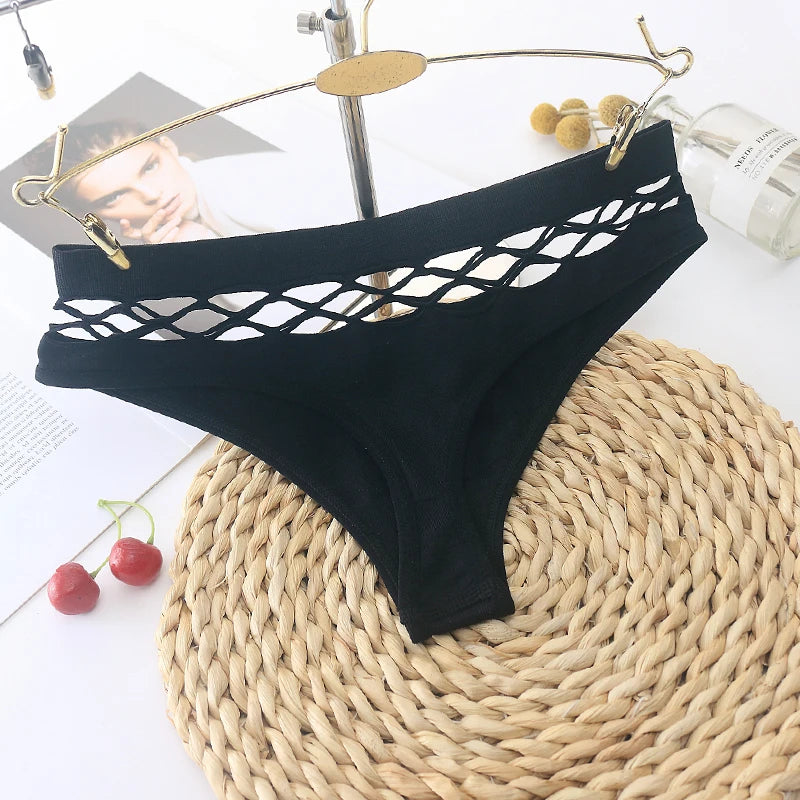 Women's Sexy Fishnet Thong | Breathable Low-Rise Comfort