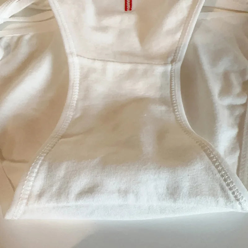 Cosplay Nurse Lolita Low-Rise Cotton Thong Panties