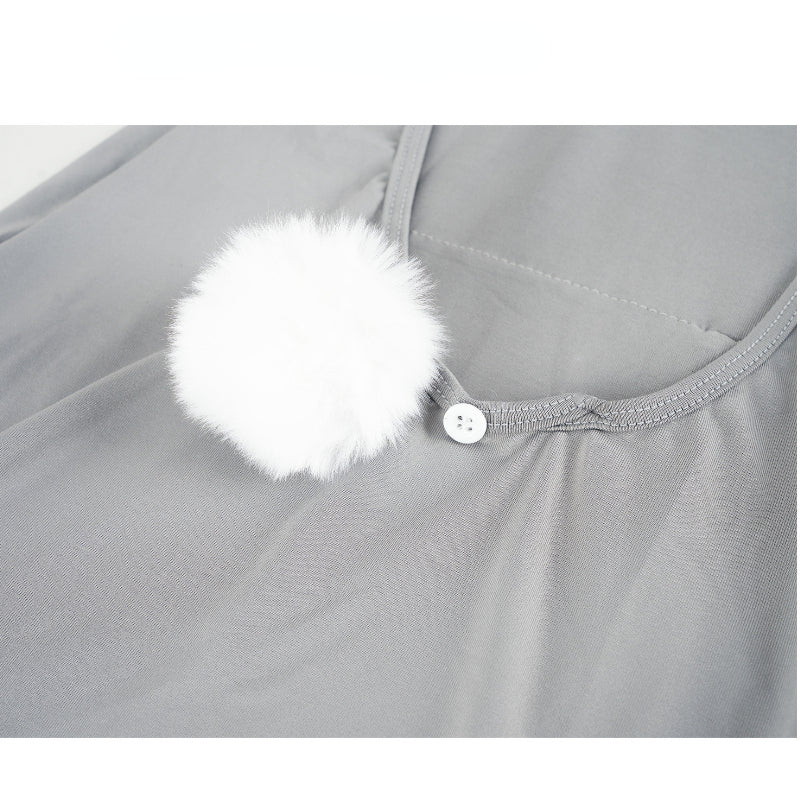 Cute Anime Bunny Hooded Dress | Backless Lingerie & Cosplay