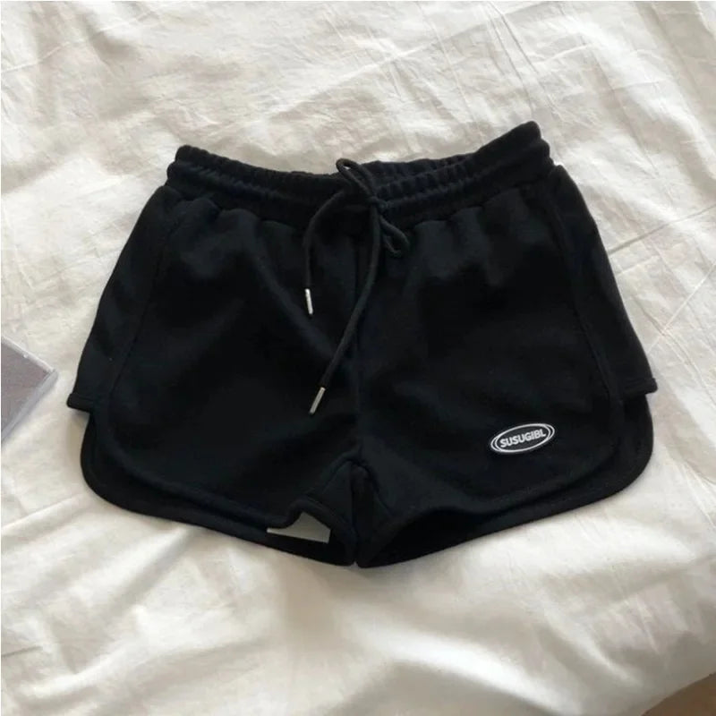 Women's Summer A- Line Slimming Petite Loose-Fit Casual Sports Plus-Size Three-Quarter Length Shorts
