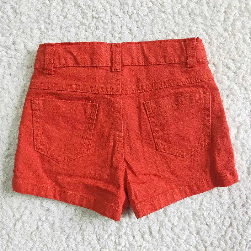 Baby Girl Cow Print Ripped Denim Shorts | Toddler Summer Style