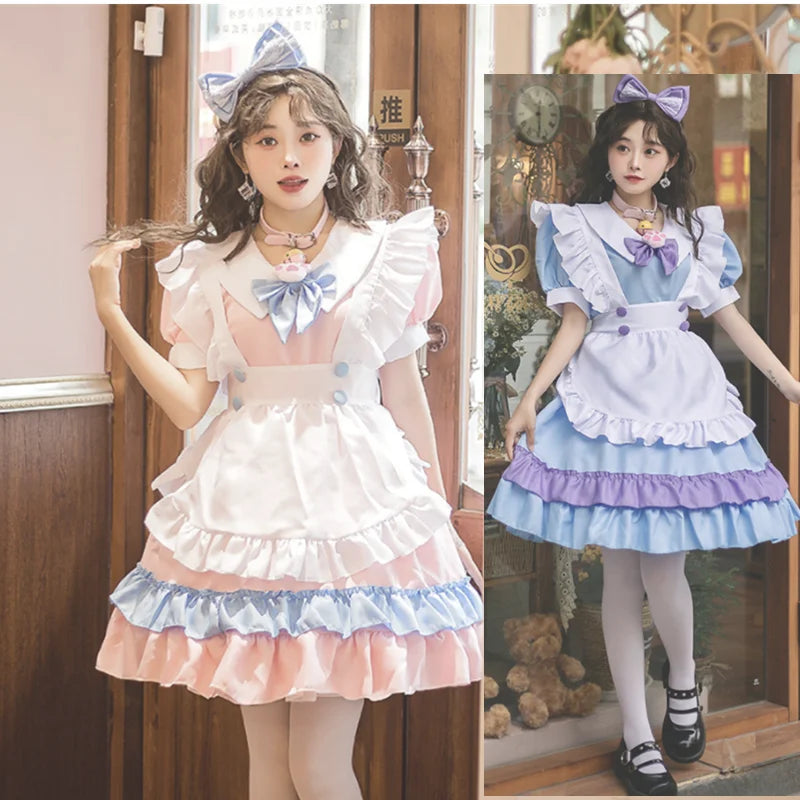 Plus Size Kawaii Lolita Maid Dress S-5XL | Anime Cosplay Outfit