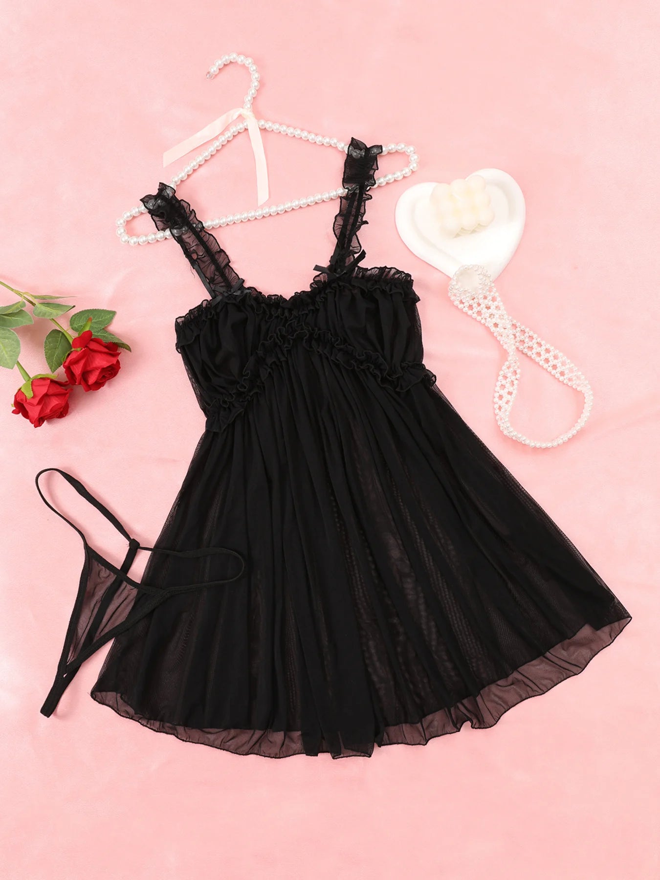 Sexy Lace Babydoll Lingerie Set | Comfort & Allure