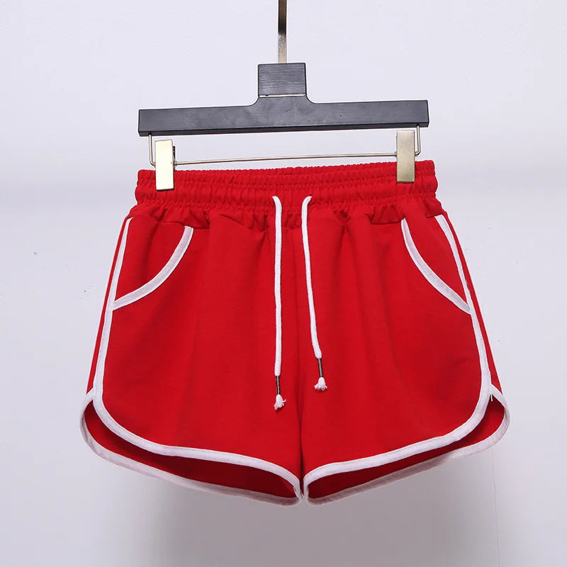 High Waist Sport Shorts Women Summer Loose Casual Running Fitness Outdoor Wear Wide Leg Slimming Large Size Home Sleepwear