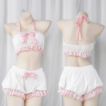 Sweet Kawaii Maid Ruffle Sleepwear & Cosplay Set