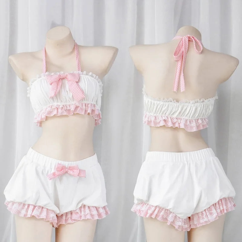 Sweet Kawaii Maid Ruffle Sleepwear & Cosplay Set