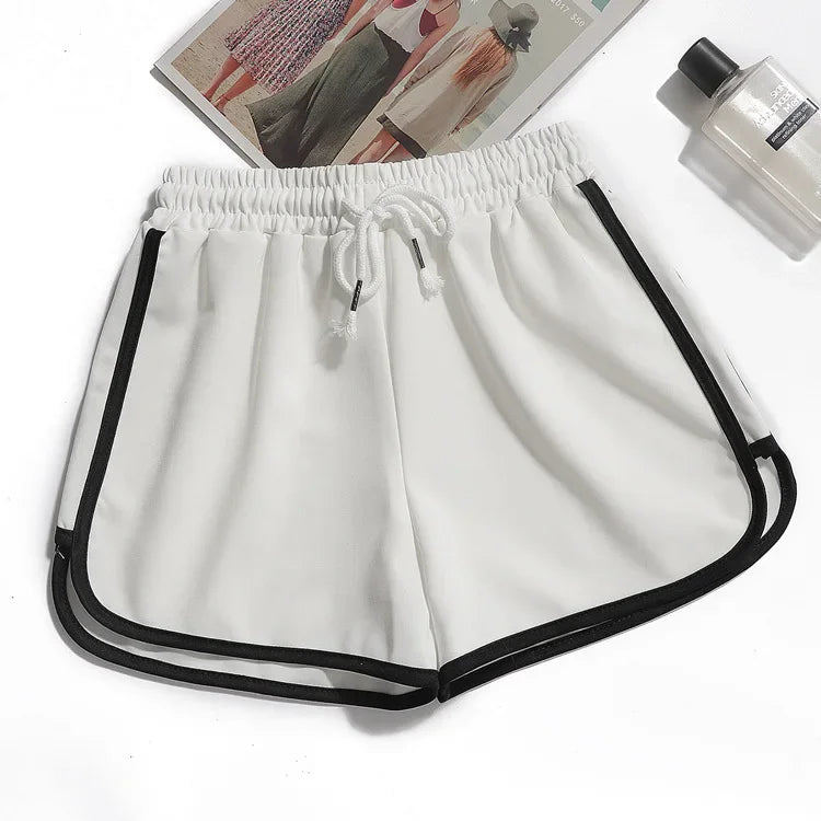 Plus Size Casual Shorts Elastic Waist Sports