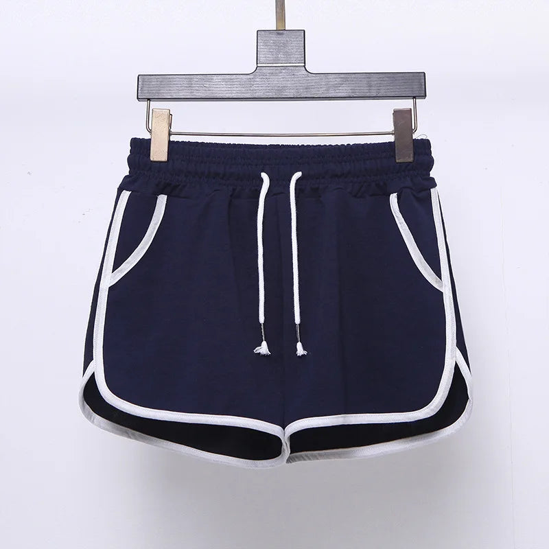 High Waist Sport Shorts Women Summer Loose Casual Running Fitness Outdoor Wear Wide Leg Slimming Large Size Home Sleepwear