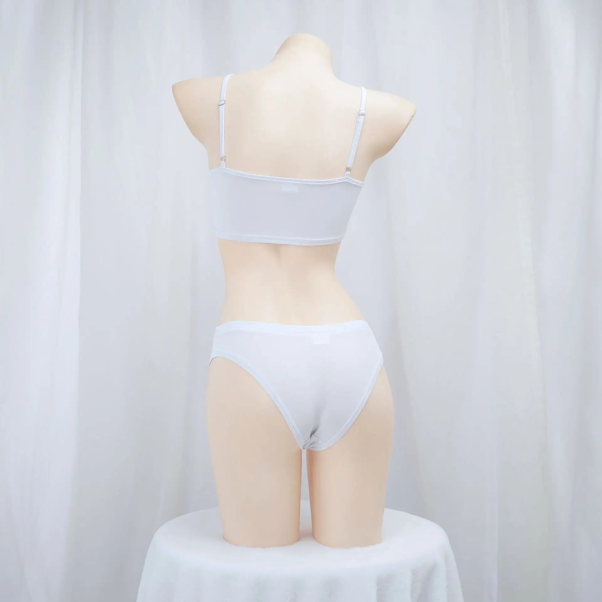 2D Anime Maid Cosplay Lingerie Set | Sexy Tube Top & Skirt
