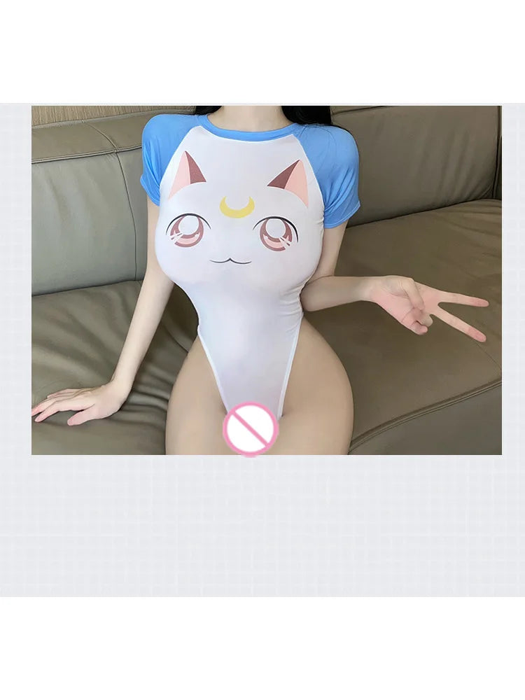 Kawaii Japanese Style Stretchy Bodysuit | Sexy Lingerie