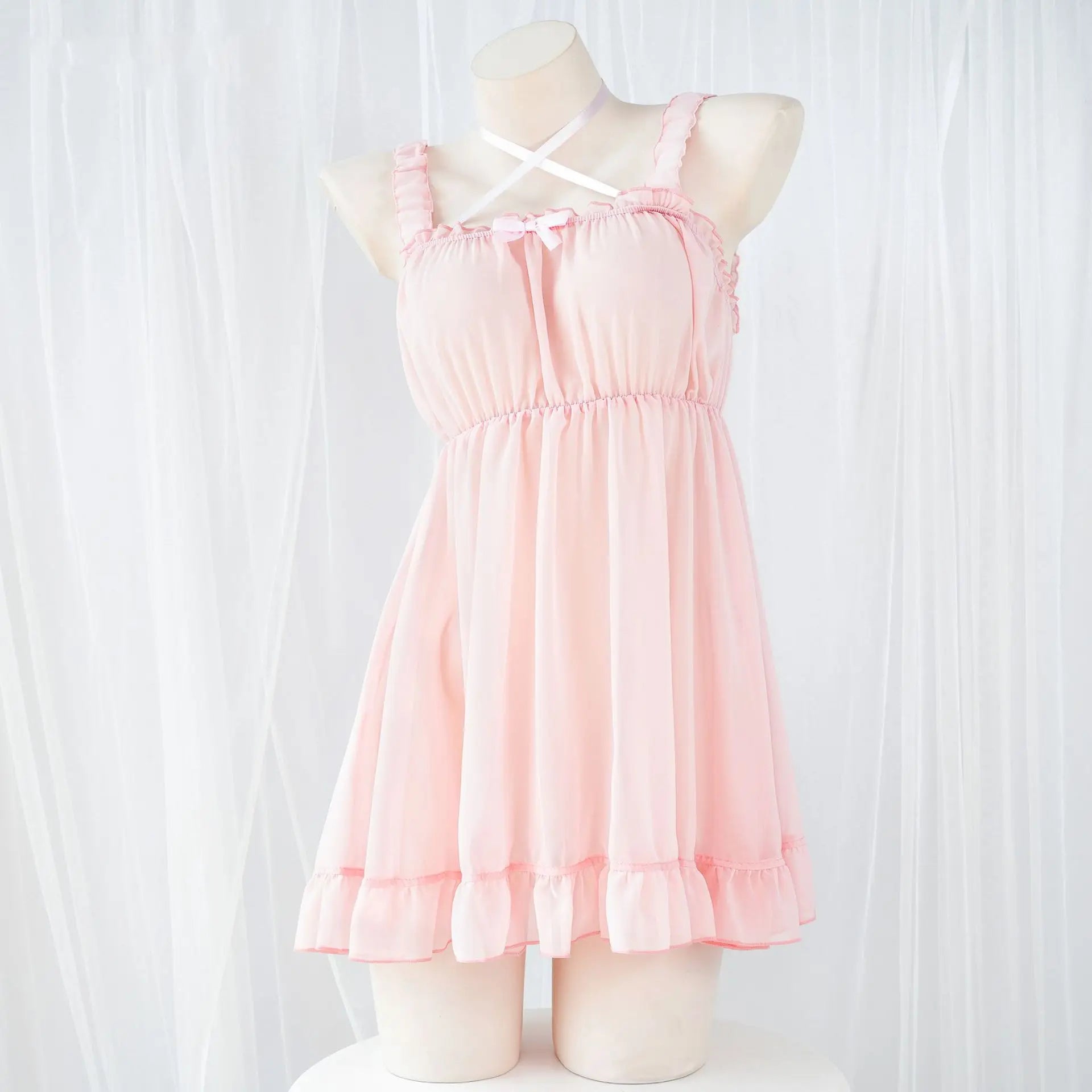 Pink Lolita Anime Goddess Cosplay Dress & Pajama Set