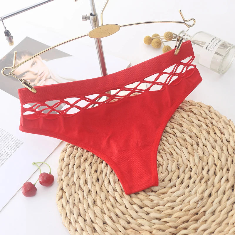Women's Sexy Fishnet Thong | Breathable Low-Rise Comfort