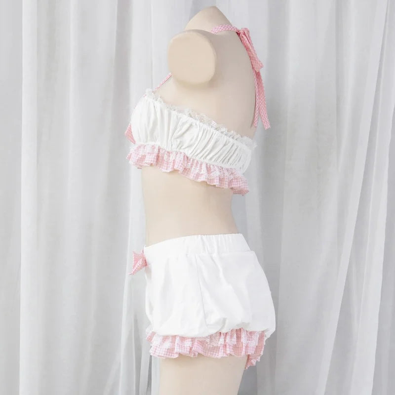 Sweet Kawaii Maid Ruffle Sleepwear & Cosplay Set