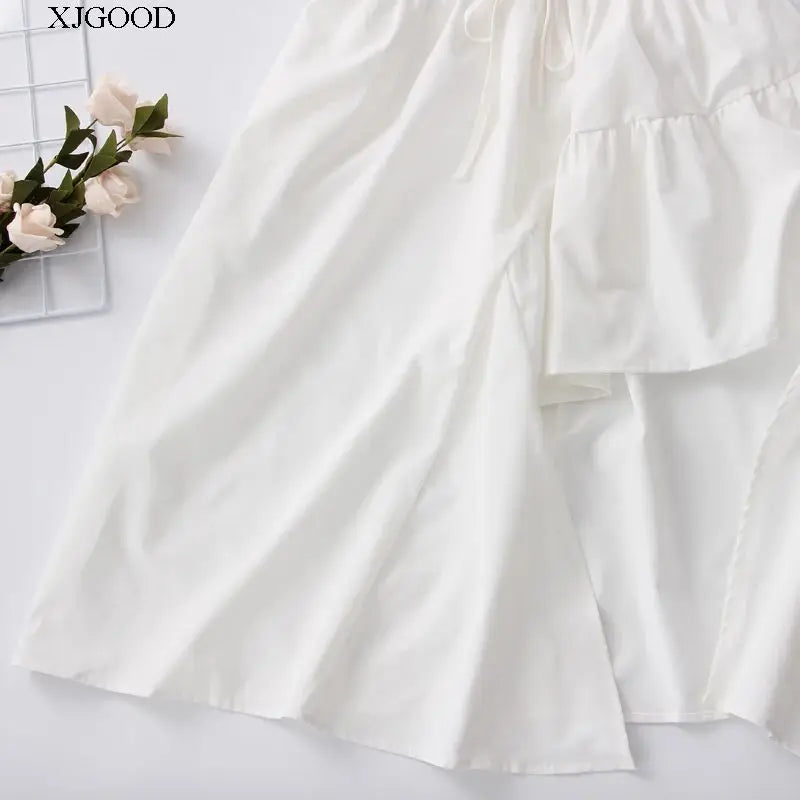 Chic One-Shoulder A-Line Summer Dress | High Waist Street Style