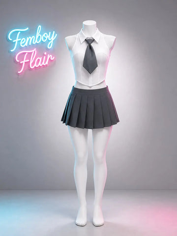 Sexy School Girl Cosplay Lingerie Set - JK Uniform Outfit