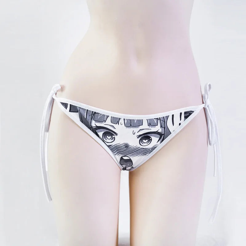 Women's Anime Side-Tie Panties | Breathable, Adjustable Low-Rise