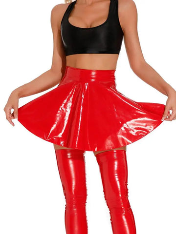 High-Elastic A-Line Mini Skirt