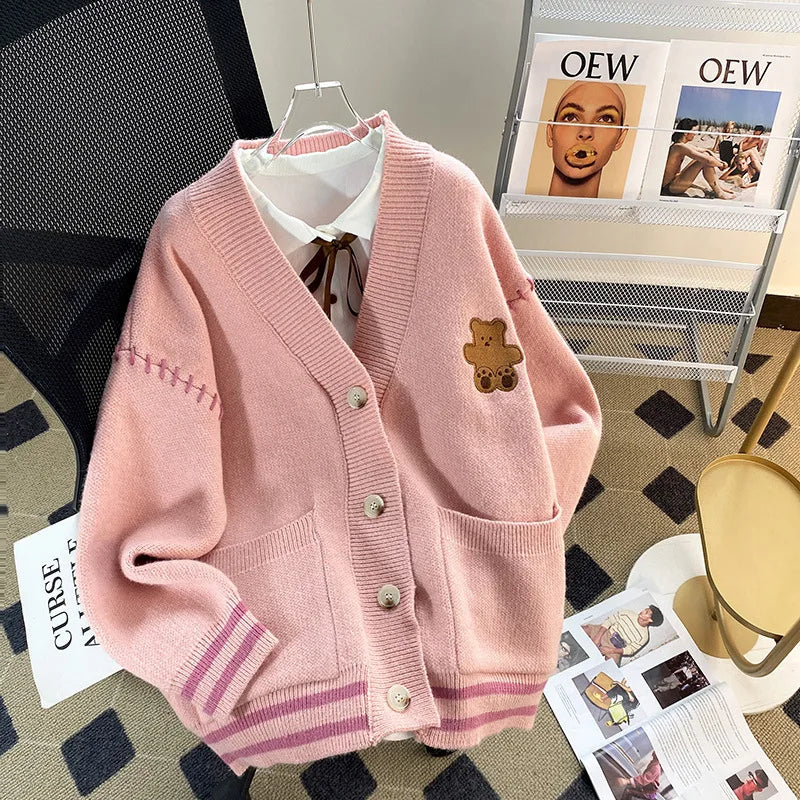 Sweater Woman Clothes	 Knitwear Women's Sweater Winter Sweater Keep Warm Preppy Style Round-Neck Sweater Soft and Warm Sweater