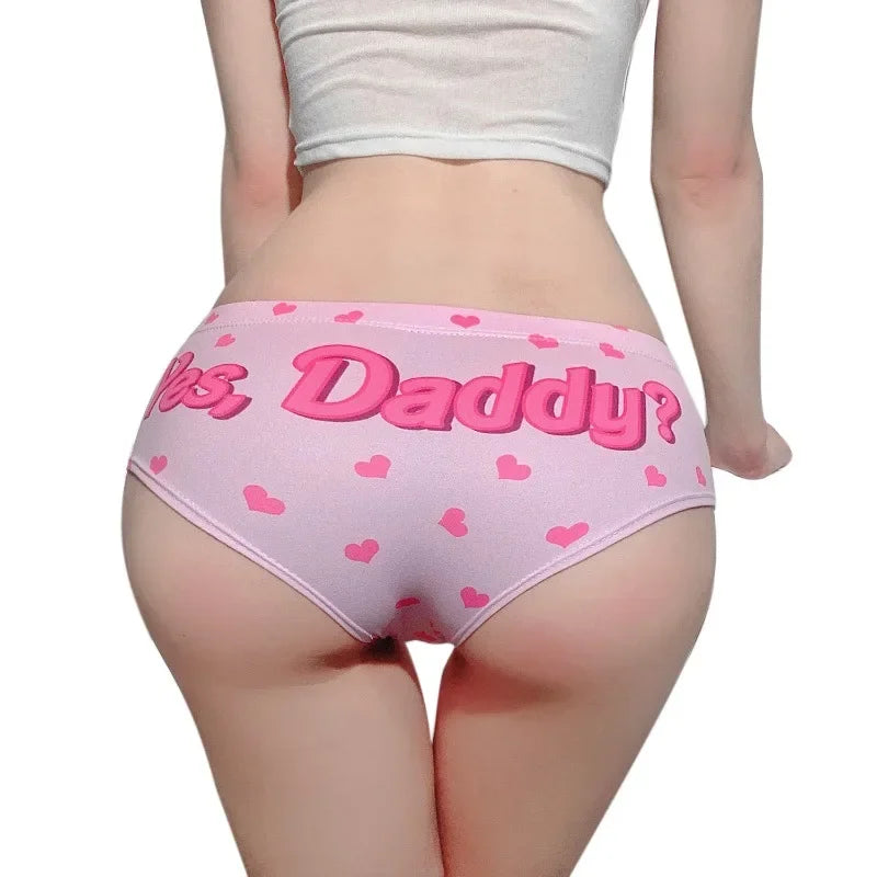 Cute Pink Cartoon Thong: Sexy Hip-Lifting Underwear