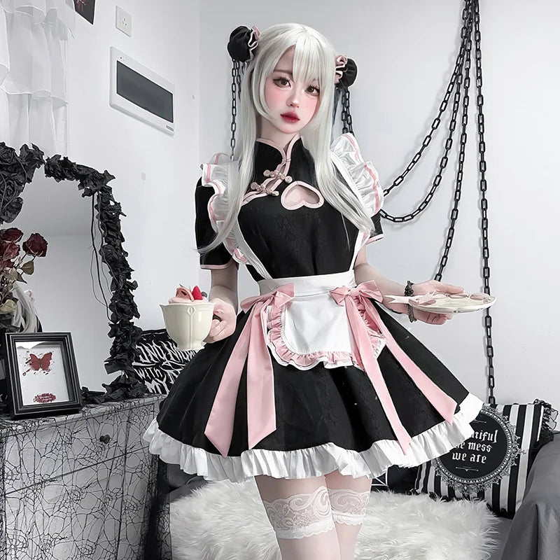 Sweetheart Lolita Maid Cheongsam Cosplay Dress | Unique Anime Costume