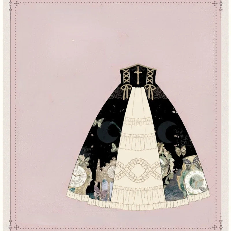 Victorian Gothic Kawaii Lolita Set | Butterfly Princess Dress