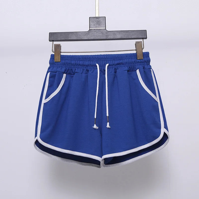 High Waist Sport Shorts Women Summer Loose Casual Running Fitness Outdoor Wear Wide Leg Slimming Large Size Home Sleepwear