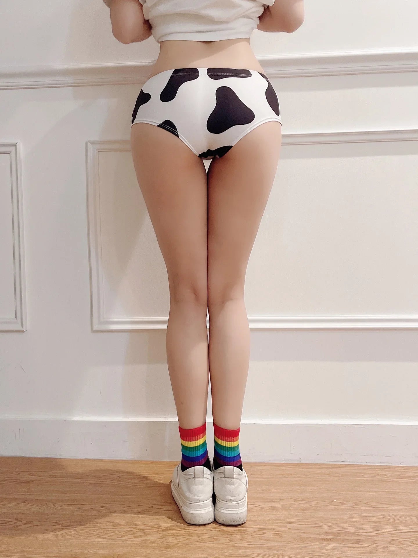 Sexy Women's Panties Low Waisted Push Up Wrap Hip Briefs Underwear Breathable Cow Fashion Lingerie Underpants Woman Clothing
