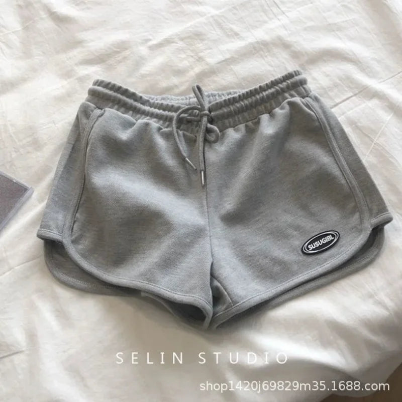 Women's Summer A- Line Slimming Petite Loose-Fit Casual Sports Plus-Size Three-Quarter Length Shorts