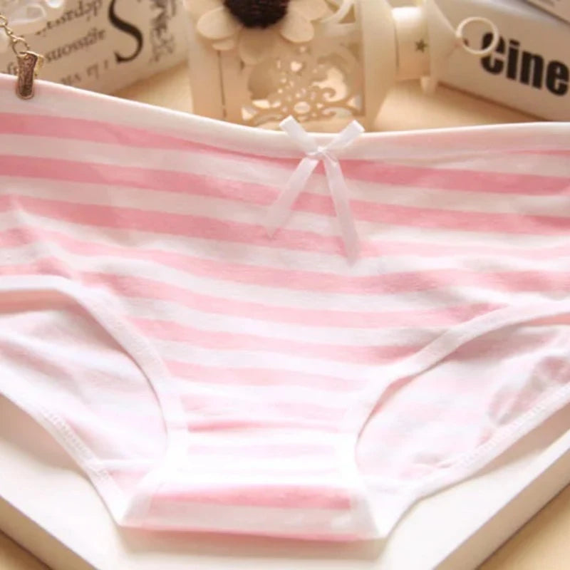 Anime Striped Cotton Panties – Cute Kawaii Lolita Briefs