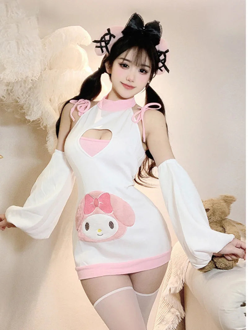 Sexy Rabbit Military Instructor Mini Dress Role-Play Costume