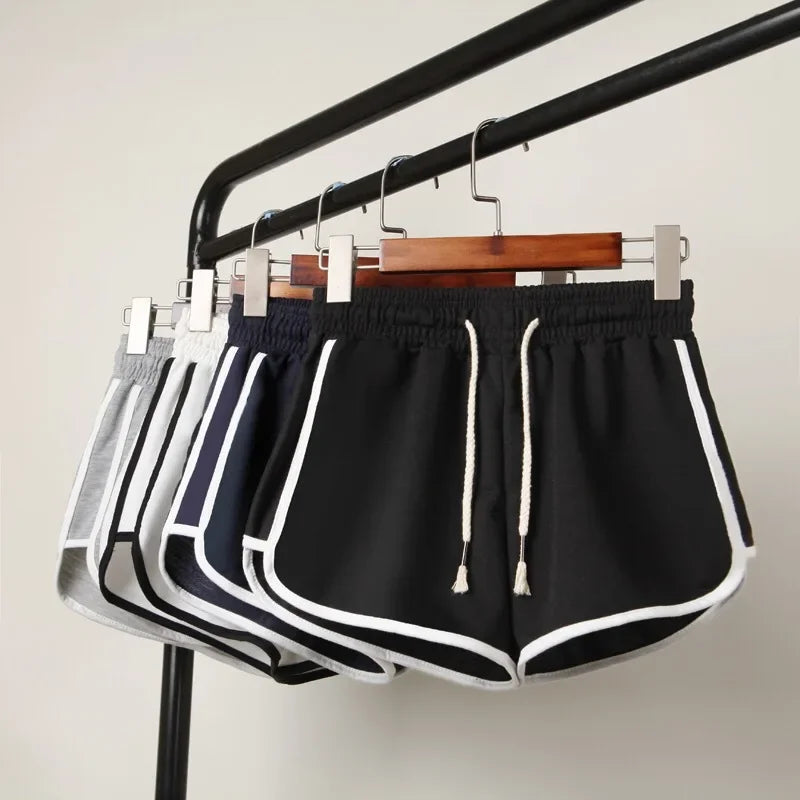 Plus Size Casual Shorts Elastic Waist Sports