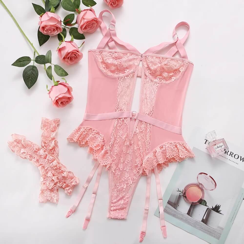 Sheer Floral Lace Bodysuit | Sexy Women's Lingerie